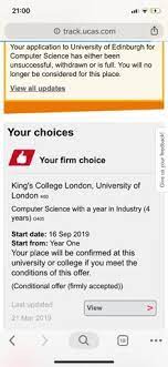 These are the key dates you need to know for ucas track will update to tell you whether or not you've been accepted on to your firm (or insurance). Ucas Didn T Update The Student Room