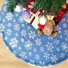 Free standard shipping with $35 orders. Blue Christmas Tree Skirt Xmas Tree Skirt With White Snowflakes For Christmas Holidays Decoration Walmart Canada