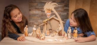 In freezing snow and rain it is advised to cover the statue with a tarp or take indoors. Comet Nativity New Cribs And Nativities On Line By Demetz Patrick Woodcarvings