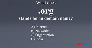 What Does Org Stands For In Domain Name A Internet B Networks C Organisation D India Knowledge Knowledge Quiz Small And Medium Enterprises Knowledge