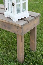 Build a simple workbench for around $60 in less than an hour! Easy Diy Outdoor Bench Love Grows Wild