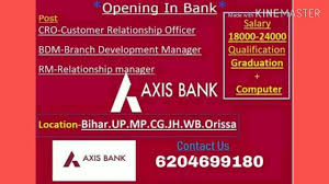 0 months to 1 year work experience in financial sales. Bank Job Salary 18k To 24k Graduated Job Axis Bank Job Recruitment Youtube