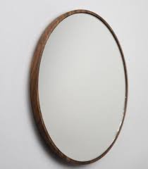 ウォールナットの丸鏡 iichi ハンドメイド クラフト作品 手仕事品の通販 鏡 鏡 壁掛け 洗面鏡