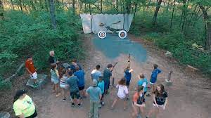 The camps are open from april 15 to the camps contain rustic lodges, dining halls, cabins, and utility buildings. Goddard Youth Camp