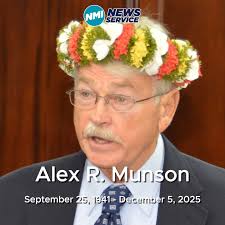The Commonwealth of the Northern Mariana Islands bids farewell to Senior  U.S. District Court Judge Alex R. Munson. His remarkable career, spanning  decades of service, has profoundly shaped our legal landscape. Judge