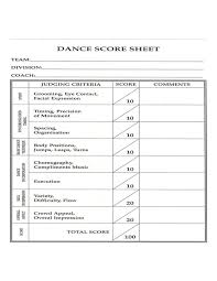 Gbdc Dance Score Sheet Dance Audition Dance Coach Dance Competition