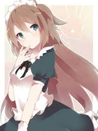 Hair is soft, i did think it came with the balls and horns but it's still better than expected. Images Of Brown Hair Maid Anime Girl