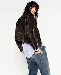 Las Cositas Beach Eau Distressed Leather Jacket Leather Jacket Jackets