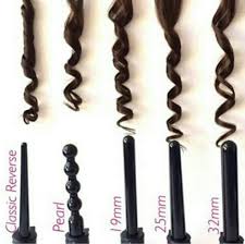 Which Hair Curler Makes Which Type Of Curls Classic Reverse Pearl 19 Mm 25 Mm 32 Mm Different Types Of Curls Curling Hair With Wand Types Of Curls
