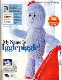 What is in the night garden. Igglepiggle Toy Knitting Pattern In The Night Garden Magazine Pull Out 2015 Knitting Patterns Knitting Baby Boy Knitting
