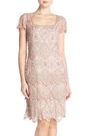 Free Shipping And Returns On Pisarro Nights Beaded Mesh Sheath Dress Regular Petite At No Petite Cocktail Dresses Mesh Cocktail Dress 1920s Fashion Dresses