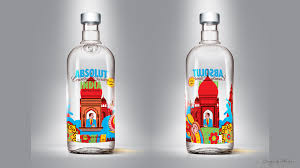 Absolut India Pure Essence Front Back Overlap Mockup Absolut Pure Products Bottles Decoration