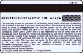 Gift card terms & conditions. Gift Card Jimmy John S Logo Bottom Restaurants United States Of America Jimmy John S Col Us R Jimmyj 002