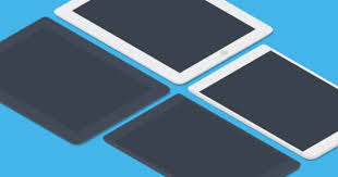 Freebie High Qutliay Flat Apple Devices Mockup Freebies Macbook Mockup Ipad Mockup Isometric Grid