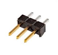 Straight Header - Male, Phosphor Bronze Contact (PTH, 0.1in., 3-Pin)