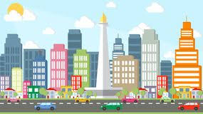 Daerah khusus ibukota jakarta (dki jakarta) adalah ibu kota negara dan kota terbesar di indonesia. Jakarta City Monas Cartoon Vector Stock Illustration Illustration Of Silhouette Located 111618597