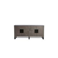 Light & Living Dede Grey Leather Sideboard