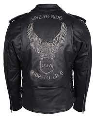 Vance Leather Men S Eagle Embossed Classic Biker Jacket In 2021 Biker Jacket Jackets Men S Leather Jacket
