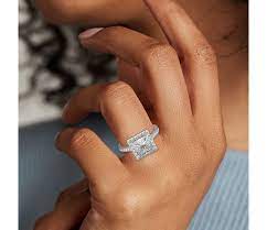 Create a magical moment when you get down on one knee and present a halo princess cut engagement ring to your cinderella. Princess Cut Halo Diamond Engagement Ring In Platinum Blue Nile