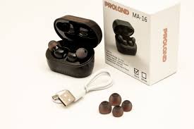 earbuds proland ma 16 black بسعر 275ج بدل من 350ج earbuds phone accessories black