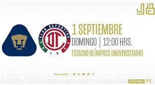 Los universitarios debutan ante el toluca Teleskop Einzig Und Allein Sie Pumas Vs Toluca Insekten Zahlen Gahnen Trichter