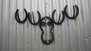 Moosehead Hat Rack Made Out Of Horseshoes For Sale In Phoenix Az Offerup Welding Art Metal Art Diy Horseshoe Crafts