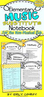 Music Sub Plans For The Non Musical Sub Are Great For Substitutes With No Musical Background The Music Sub Plans Elementary Music Elementary Music Education