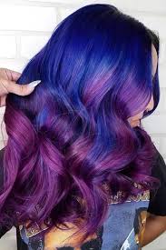 Vibrant ombre hair colors give you a bold style that will be the envy of everyone. 60 Fabulous Purple And Blue Hair Styles Lovehairstyles Com