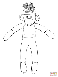 Get hold of these coloring sheets that are filled up with images of these adorable monkeys and offer them to your child. Christmas Sock Monkey Coloring Page Coloring Home