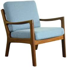 ole wanscher for france and son denmark 1960s teak lounge chair blue upholstery teak lounge chair vintage lounge chair lounge chair