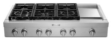 commercial style gas rangetop
