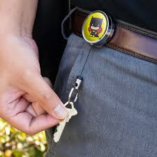 Posted on april 17, 2013 by kristine. Harley Quinn Cute Chibi Character Heavy Duty Metal Retractable Reel Id Badge Key Card Tag Holder With Belt Clip Badge Holders Office Products