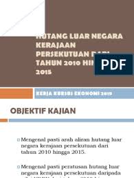 Pegangan pelaburan dalam akaun sekitar 30% daripada jumlah hutang. Presentation Kk Eko 2019
