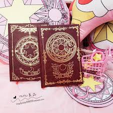 Details About Anime Card Captor Sakura Notebook Bronzing Collection Clow Card Notebook New