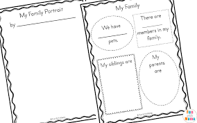 Family Theme Preschool And Family Worksheets For