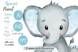 Download Watercolor Elephant Vector Svg Eps Graphic By Adlydigital Creative Fabrica PSD Mockup Templates