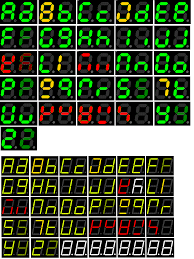 7 Segment Display Extended To All 26 Letters 26 Letters Letters Segmentation
