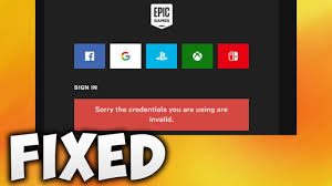 Download the latest fortnite mod apk for unsupported android devices. How To Fix Sorry The Credential You Are Using Is Invalid Error Epic Games Launcher Error Youtube
