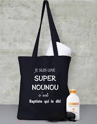Aucun autre mot ne vaut ceux qui viennent du cœur des personnes dont elle a pris soin. Sac Nounou Cadeau Nounou Cadeau Personnalise Un Grand Marche
