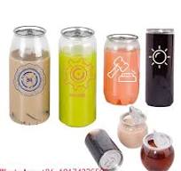 200 pieces 150/200ml Low Cost PET Pop Top Beverage Cans, Plastic Soda Can  Covered With Pull Ring Tab Lid - AliExpress 1420