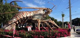 Florida keys stone crab claws. Islamorada Fl Big Betsy Giant Lobster