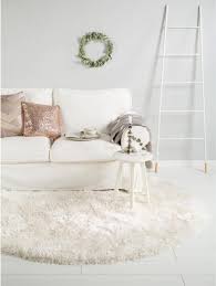 Teppichversand24 günstige auswahl an hochflor langflor teppich. Hochflor Teppich Rund Lea Weiss Wohnzimmer Grau Wohnzimmer Farbschema Teppich