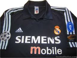 Celebrate real madrid's champions league victory with this stylish design. 2002 03 Real Madrid Centenary Champions League Away Shirt Footballholics Com