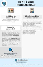 How To Spell Nonsensical And How To Misspell It Too Spellcheck Net