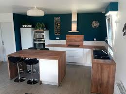 Credence Blanche Bois Une Cuisine Facon Bistrot Ancien Cuisine Blanche Et Bois Cuisine Blanche Credence Cuisine Blanche