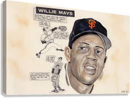 1960 San Francisco Giants Willie Mays Art