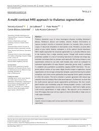 Maplandia.com in partnership with booking.com offers highly competitive rates for all types of hotels in magdeburg, from affordable family hotels to the most luxurious ones. Pdf A Multi Contrast Mri Approach To Thalamus Segmentation