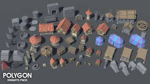Polygon Knights Pack 3d Model Polygon Polygon Modeling Unity