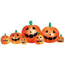 8 Pumpkin Patch Inflatable Halloween Decoration Walmart Com Inflatable Pumpkin Pumpkin Halloween Decorations Halloween Decorations