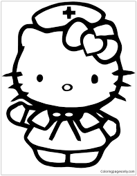 Endearing nursing coloring pages preschool in snazzy nurse. Hello Kitty Nurse Coloring Pages Cartoons Coloring Pages Coloring Pages For Kids And Adults